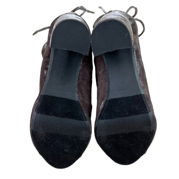 REPORT Ankle Boot  Women's 7.5 W  NWOB  Luxe SAKAI Peek-Toe Bootie  Gray Velvet - Picture 7 of 7